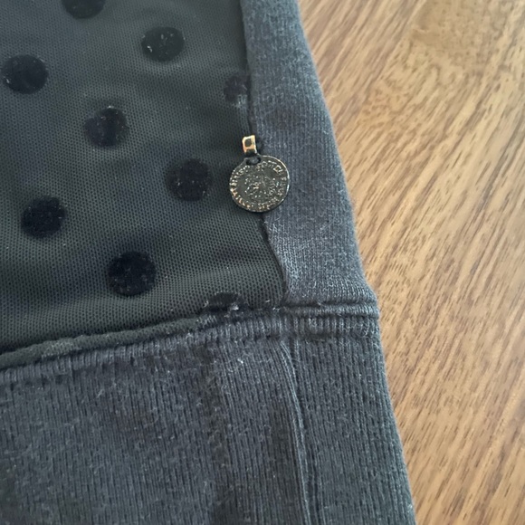 Scotch & Soda Maison Scotch black on black polka dot dress sweater - Picture 5 of 5